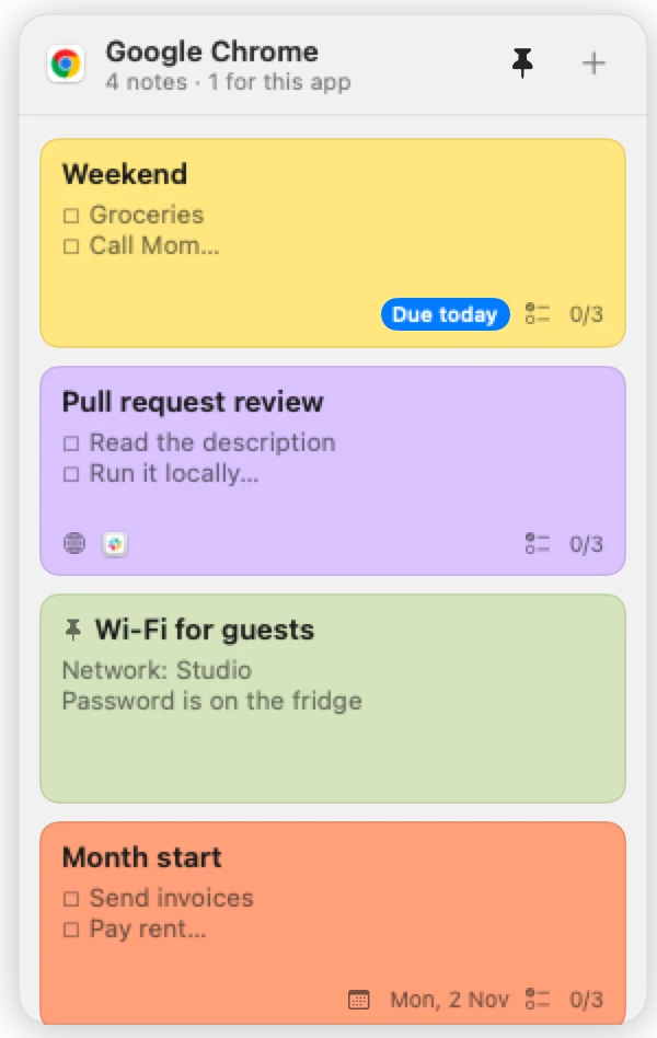 The deck in Google Chrome on github.com: the pull request review note linked to the website appears